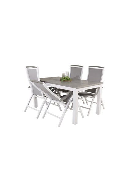 Matgrupp Albany med Albany matstolar, 152 × 90 cm