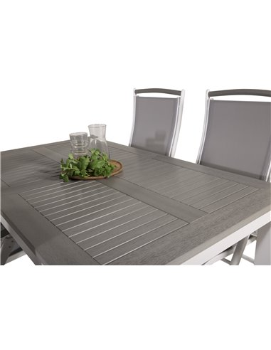 Matgrupp Albany med Albany matstolar, 152 × 90 cm
