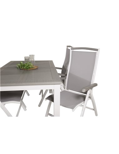 Matgrupp Albany med Albany matstolar, 152 × 90 cm