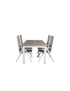 Matgrupp Albany med Break matstolar, 152 × 90 cm