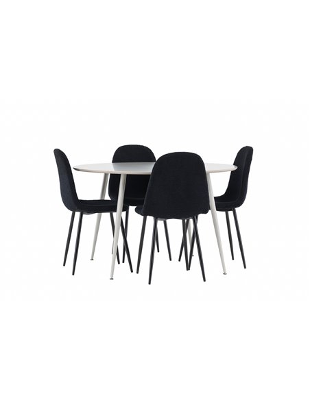 Matgrupp Plaza med Polar matstolar