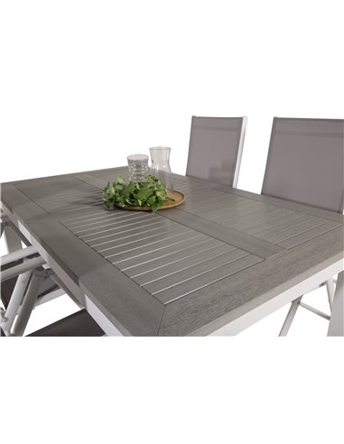 Matgrupp Albany med Break matstolar, 152 × 90 cm