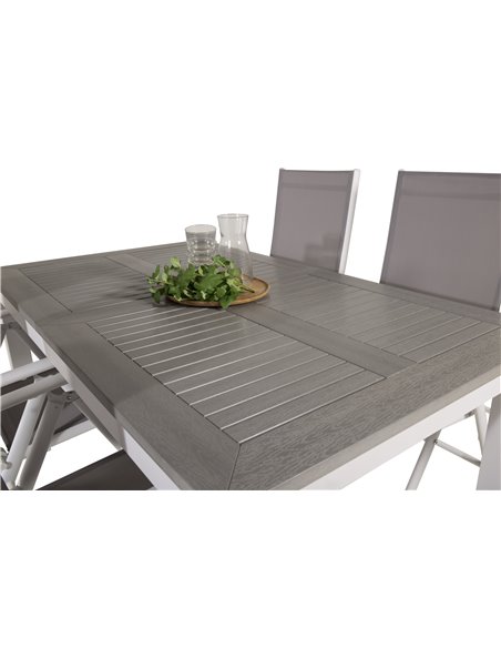 Matgrupp Albany med Break matstolar, 152 × 90 cm