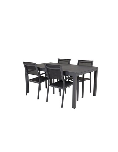 Matgrupp Marbella med Copacabana matstolar, 160 × 100 cm