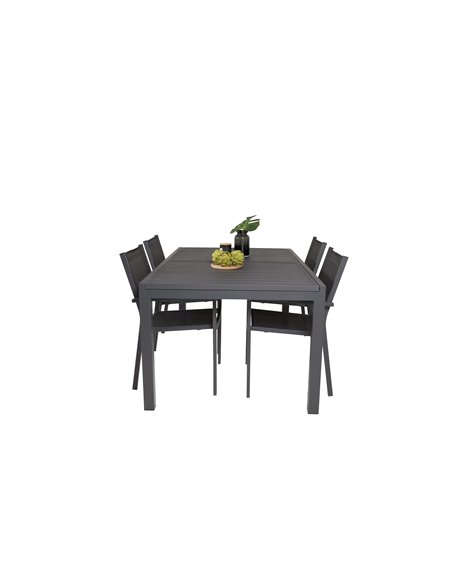 Matgrupp Marbella med Copacabana matstolar, 160 × 100 cm