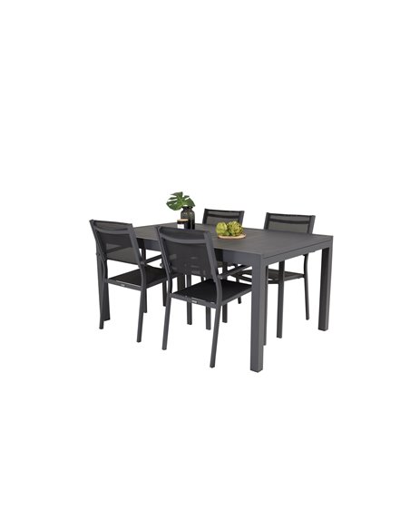 Matgrupp Marbella med Copacabana matstolar, 160 × 100 cm