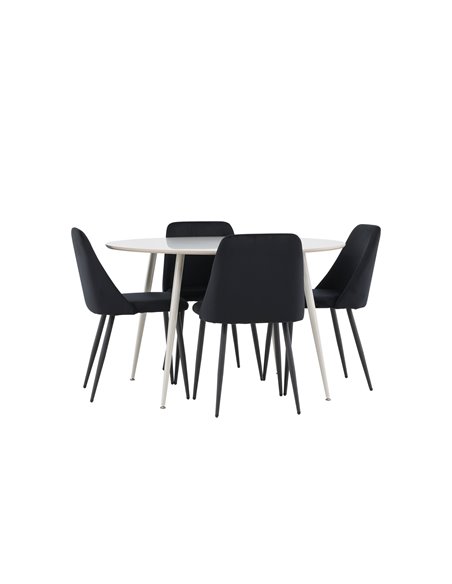 Matgrupp Plaza med Night matstolar