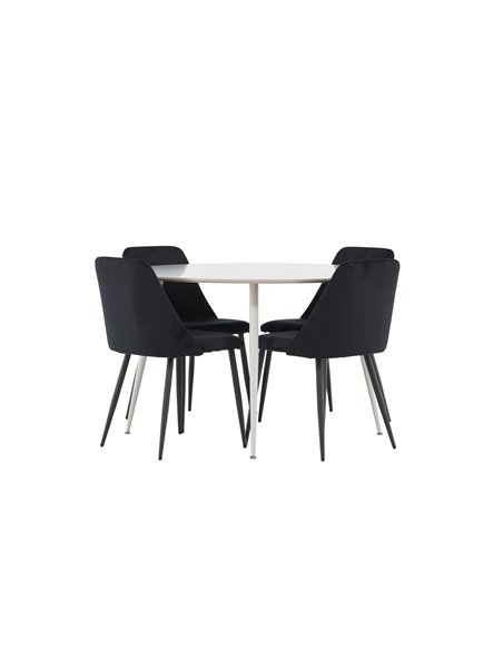 Matgrupp Plaza med Night matstolar