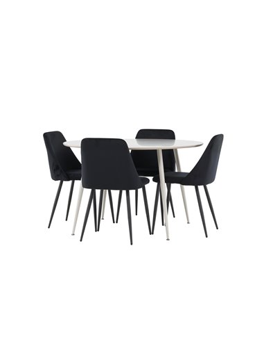 Matgrupp Plaza med Night matstolar