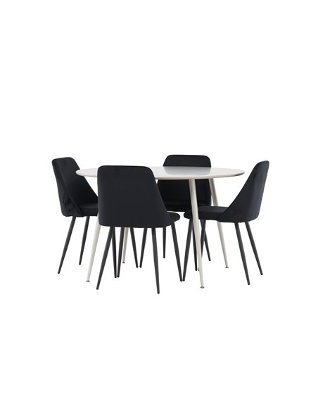 Matgrupp Plaza med Night matstolar