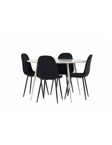 Matgrupp Plaza med Polar matstolar