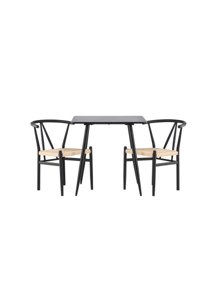 Matgrupp Polar med Alfons matstolar, 75 × 75 cm