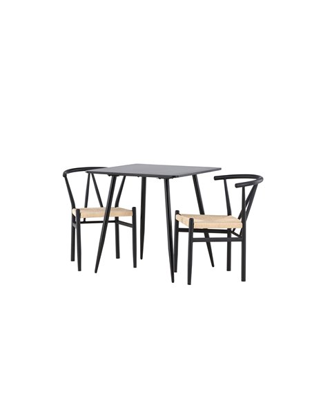 Matgrupp Polar med Alfons matstolar, 75 × 75 cm
