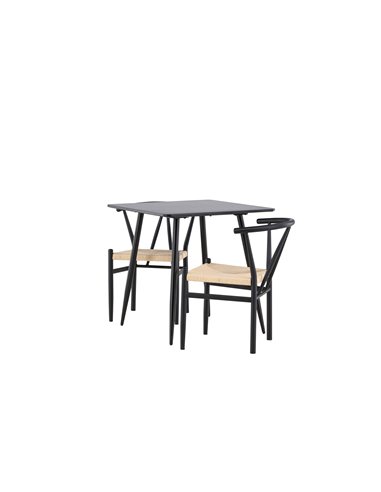 Matgrupp Polar med Alfons matstolar, 75 × 75 cm