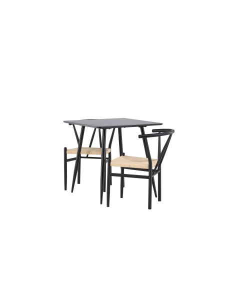 Matgrupp Polar med Alfons matstolar, 75 × 75 cm