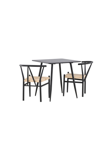 Matgrupp Polar med Alfons matstolar, 75 × 75 cm
