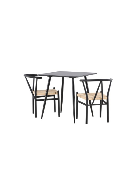 Matgrupp Polar med Alfons matstolar, 75 × 75 cm