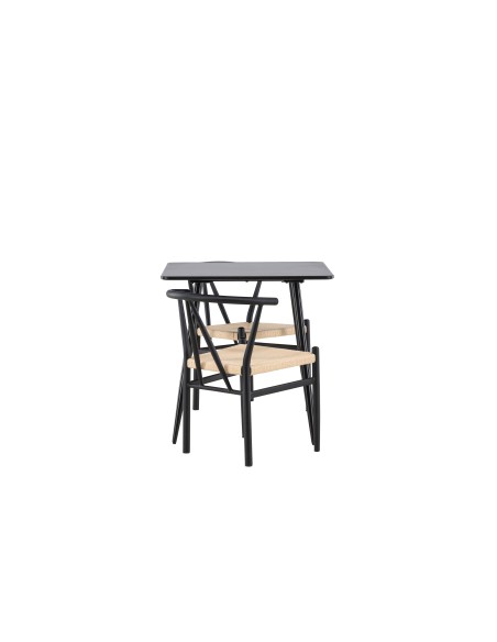 Matgrupp Polar med Alfons matstolar, 75 × 75 cm