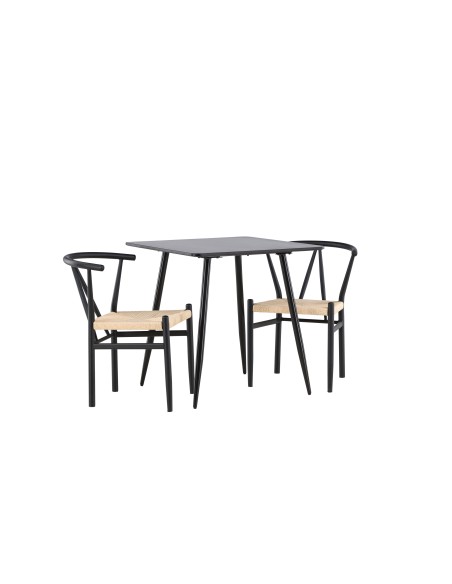 Matgrupp Polar med Alfons matstolar, 75 × 75 cm