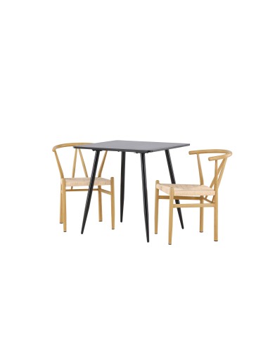 Matgrupp Polar med Alfons matstolar, 75 × 75 cm