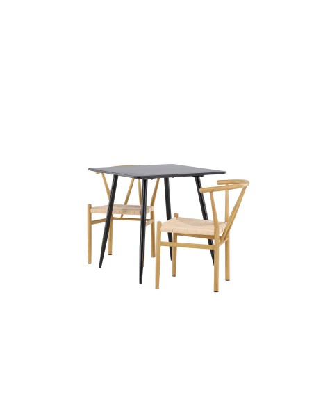 Matgrupp Polar med Alfons matstolar, 75 × 75 cm