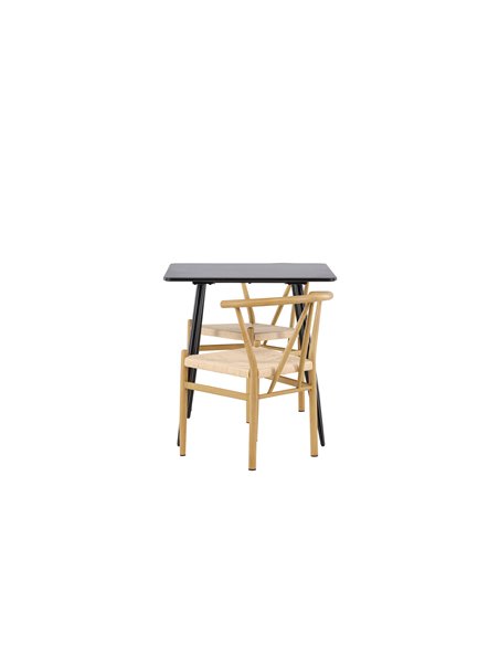 Matgrupp Polar med Alfons matstolar, 75 × 75 cm