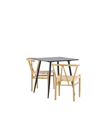 Matgrupp Polar med Alfons matstolar, 75 × 75 cm