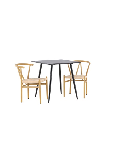 Matgrupp Polar med Alfons matstolar, 75 × 75 cm