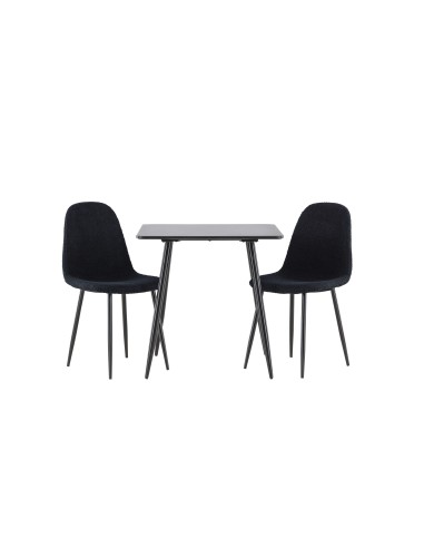 Matgrupp Polar med Polar matstolar, 75 × 75 cm