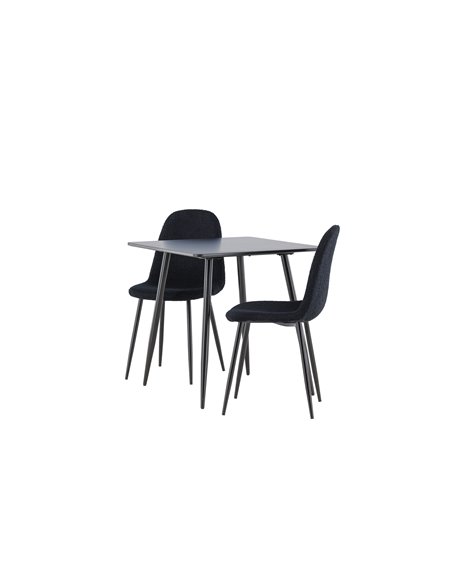 Matgrupp Polar med Polar matstolar, 75 × 75 cm