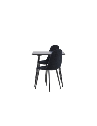 Matgrupp Polar med Polar matstolar, 75 × 75 cm