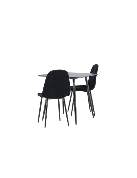 Matgrupp Polar med Polar matstolar, 75 × 75 cm
