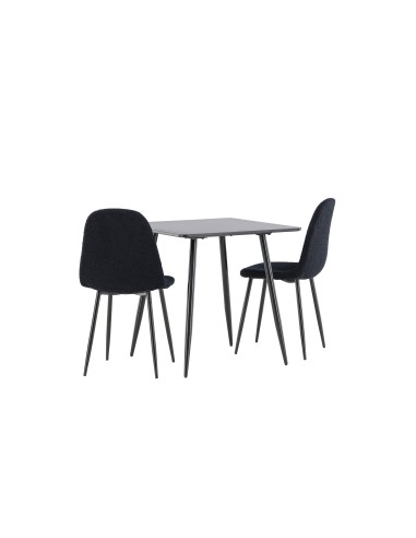 Matgrupp Polar med Polar matstolar, 75 × 75 cm