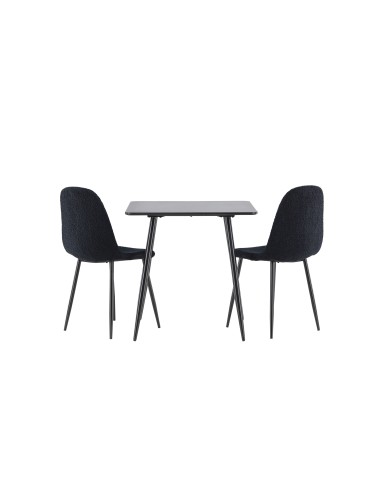 Matgrupp Polar med Polar matstolar, 75 × 75 cm