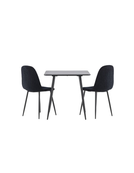 Matgrupp Polar med Polar matstolar, 75 × 75 cm