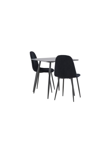 Matgrupp Polar med Polar matstolar, 75 × 75 cm