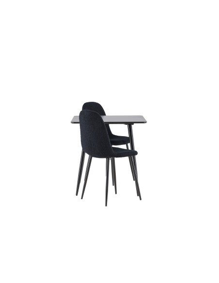 Matgrupp Polar med Polar matstolar, 75 × 75 cm