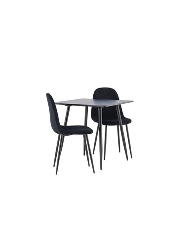 Matgrupp Polar med Polar matstolar, 75 × 75 cm