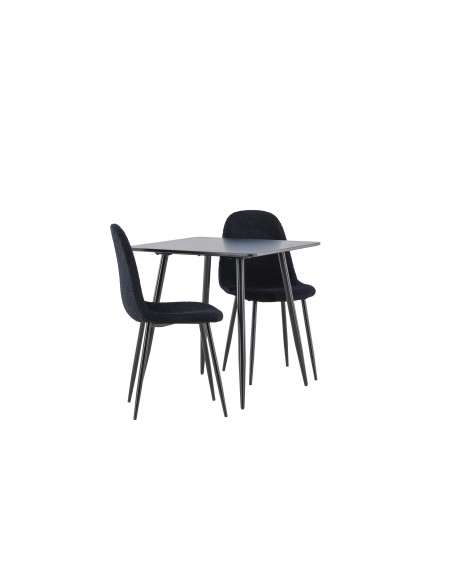 Matgrupp Polar med Polar matstolar, 75 × 75 cm