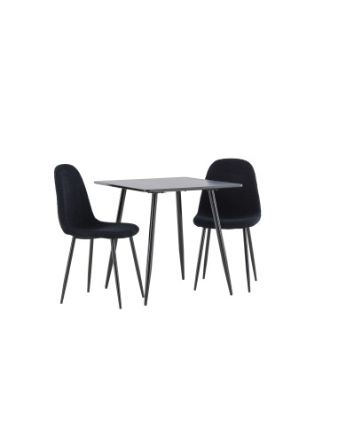 Matgrupp Polar med Polar matstolar, 75 × 75 cm