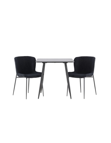 Matgrupp Polar med Modesto matstolar, 75 × 75 cm