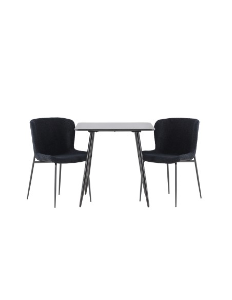 Matgrupp Polar med Modesto matstolar, 75 × 75 cm