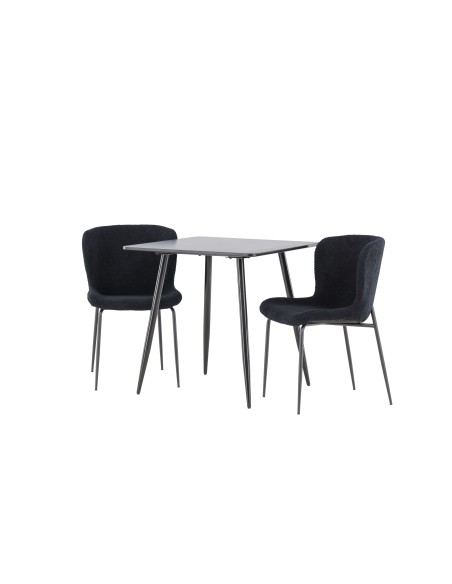 Matgrupp Polar med Modesto matstolar, 75 × 75 cm