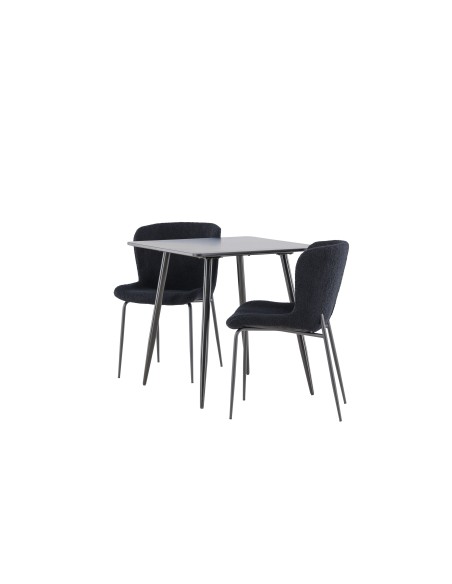 Matgrupp Polar med Modesto matstolar, 75 × 75 cm
