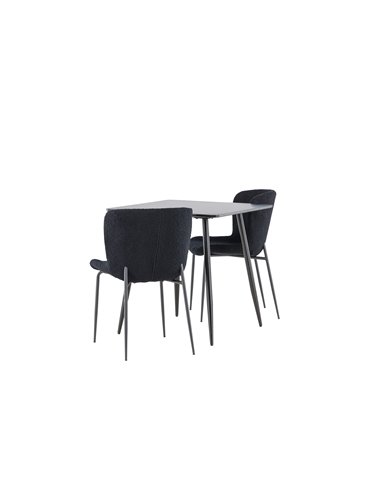 Matgrupp Polar med Modesto matstolar, 75 × 75 cm