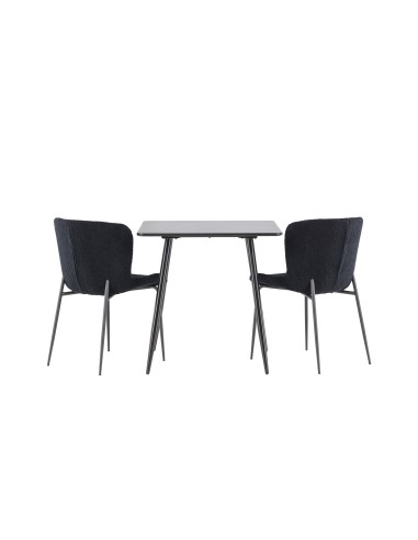 Matgrupp Polar med Modesto matstolar, 75 × 75 cm