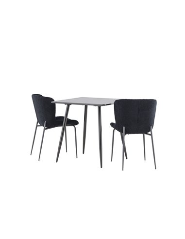 Matgrupp Polar med Modesto matstolar, 75 × 75 cm