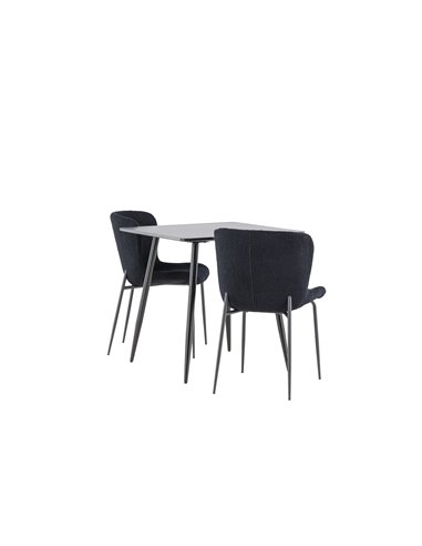 Matgrupp Polar med Modesto matstolar, 75 × 75 cm