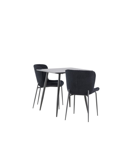 Matgrupp Polar med Modesto matstolar, 75 × 75 cm