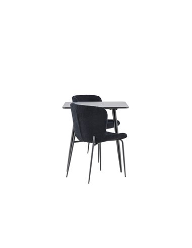 Matgrupp Polar med Modesto matstolar, 75 × 75 cm